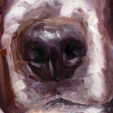 F&S Gift Store Hooked on Hounds, custom Pet Portrait Oil Painting by puci, 8x10"
