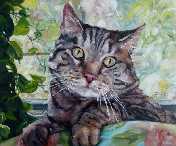 Personalized Oil Painting From Photos, handcraft art on Canvas-Show Case FCN102535-20