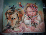 Personalized Oil Painting From Photos, handcraft art on Canvas-Show Case SRA101803-48