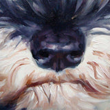 F&S Gift Store Big Mini Schnauzer, custom Pet Portrait Oil Painting, 10x10"