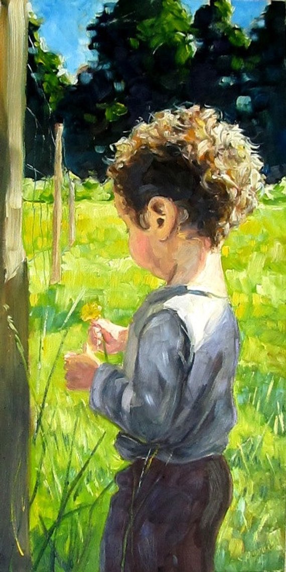 F&S Gift Store DEPOSIT - Custom Portrait... Original Oil Painting, Large, Wall Decoration, Home Decor, Fine Art... 12 x 24", Frame not needed