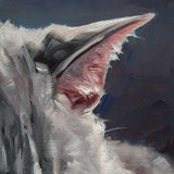 F&S Gift Store TotallyTubularTabby Cat portrait painting custom Pet portrait oil painting by puci, 8x8"