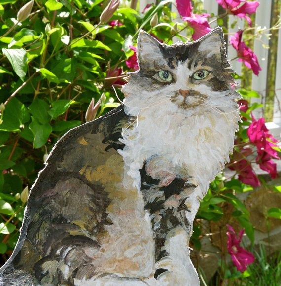 F&S Gift Store Custom Pet Portrait examples: Simon oil paintings 6"X12" includes easel