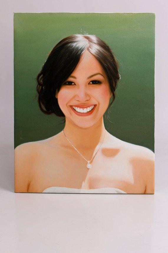 Personalized Oil Painting From Photos, handcraft art on Canvas-Show Case QGB101534-12