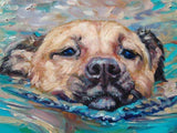 F&S Gift Store DoggiePaddle, CUSTOM Pet Portrait Oil Paintings by puci, 10x10"