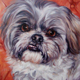 F&S Gift Store PetParade,custom pet portrait oil painting,dog portrait,cat portrait by puci,free shipping,8x8"