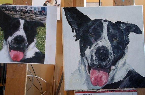 Personalized Oil Painting From Photos, handcraft art on Canvas-Show Case SDM101147-36