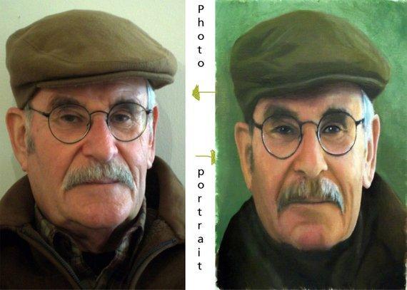 Personalized Oil Painting From Photos, handcraft art on Canvas-Show Case GOO100770-48