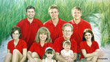 F&S Gift Store Family portrait from a photo, extra large oil painting on canvas. 100% money-back guarantee