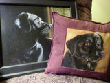 F&S Gift Store Custom Pet Portraits - 5x7 to 11x14 - oil painting of your pet - dog painting - animal painting - Black Lab painting