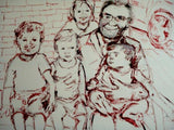 F&S Gift Store Sold Proud Grandpa Original Oil Painting Custom Oil Painting Family Portrait Gift for dad Portrait Paint 30x40 by Marlene Kurland Example