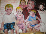 F&S Gift Store Sold Proud Grandpa Original Oil Painting Custom Oil Painting Family Portrait Gift for dad Portrait Paint 30x40 by Marlene Kurland Example