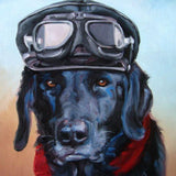 F&S Gift Store Traveling Buddy, Custom Pet Portrait Oil Painting by puci, 10x12"
