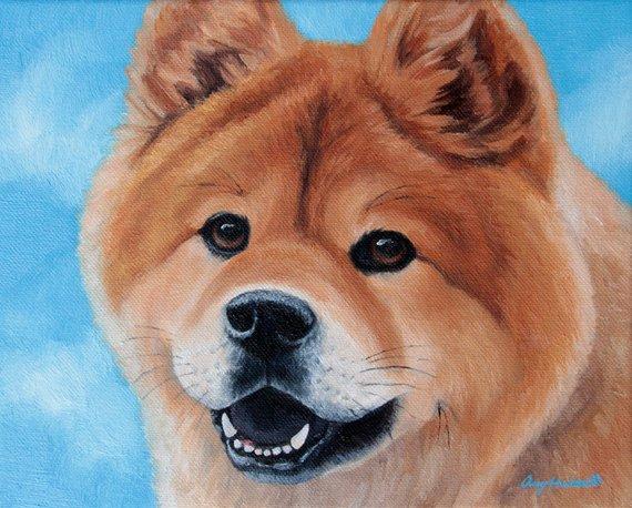 F&S Gift Store Custom Pet Portrait Oil Painting 8x10 10% donated to rescue