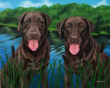 F&S Gift Store Custom Pet Portrait Oil Painting 8x10 10% donated to rescue