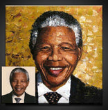 F&S Gift Store custom portrait painting,hand portrait from photo,impasto oil on canvas,framed,ready to hang,20''x20'' one person portrait painting