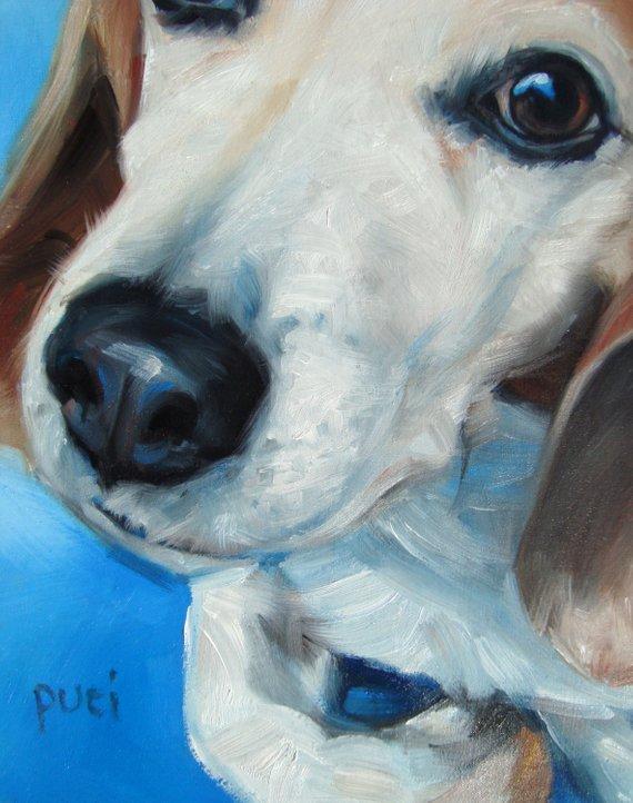 F&S Gift Store BedroomEyes, CUSTOM Oil Portrait Painting by puci, 8x8"
