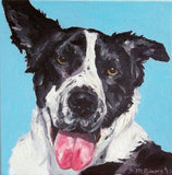 F&S Gift Store CUSTOM Pet Portrait Original Oil Painting 12x12 Pet Memoria Gift