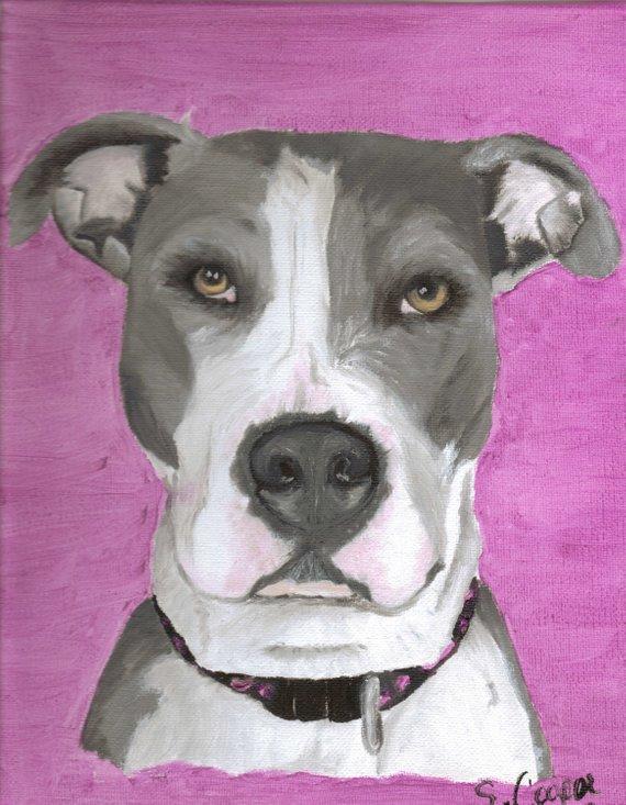 F&S Gift Store Custom Pet Portrait - (done in Oils)