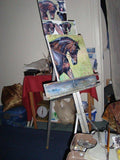 F&S Gift Store Custom Pet Portraits, Horse Oil Painting by puci, 12x12"