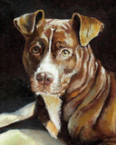 F&S Gift Store Custom Original Pet Dog Portrait Painting in Oil by Jennifer Berry Fine Art
