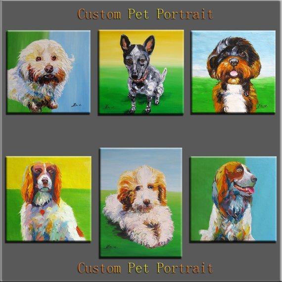Personalized Oil Painting From Photos, handcraft art on Canvas-Show Case KHM102162-12