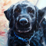 F&S Gift Store TailWagger Labradoodle, Custom Pet Portrait Oil Painting by puci, 10x12"