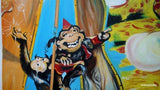 F&S Gift Store Couple portrait from photo, large oil painting on canvas. 100% money-back guarantee