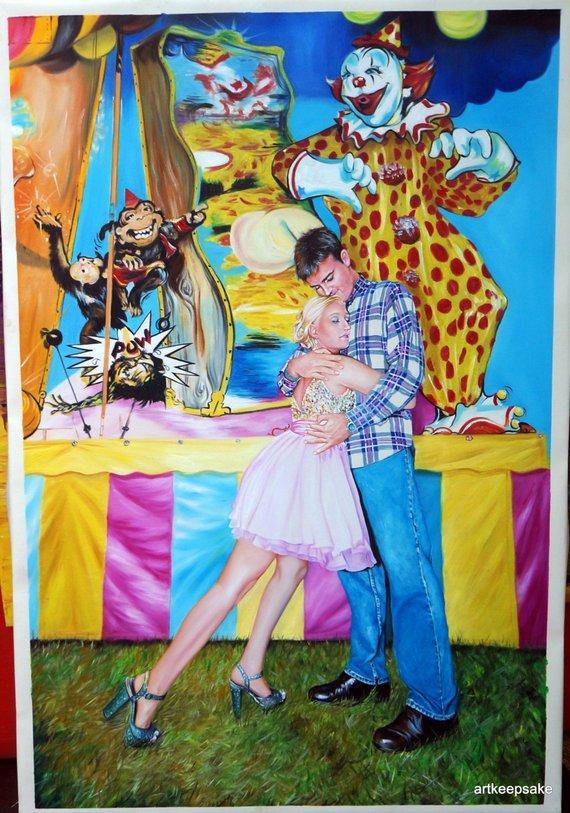 Personalized Oil Painting From Photos, handcraft art on Canvas-Show Case TLE100490-20