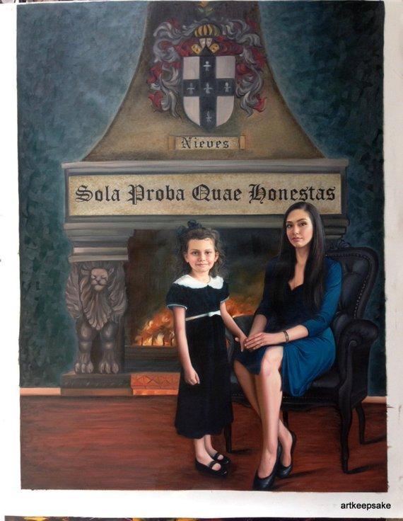 Personalized Oil Painting From Photos, handcraft art on Canvas-Show Case BSJ100495-24
