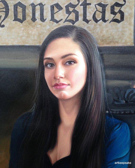 F&S Gift Store Create a fantasy portrait from photo! Large 24x36 inch oil painting on canvas. 100% money-back guarantee.