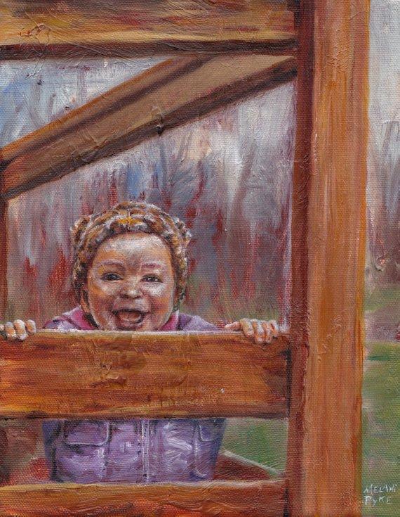 Personalized Oil Painting From Photos, handcraft art on Canvas-Show Case MHI100915-48