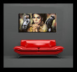 F&S Gift Store Hand oil painting,portrait from photo,framed,ready to hang,40''x20'' celebrity art Michael Jackson painting
