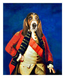 F&S Gift Store The General - Custom Pet Portraits - Dog Portraits and Cat Portraits - Digital personalized portrait painting using your pets Photo