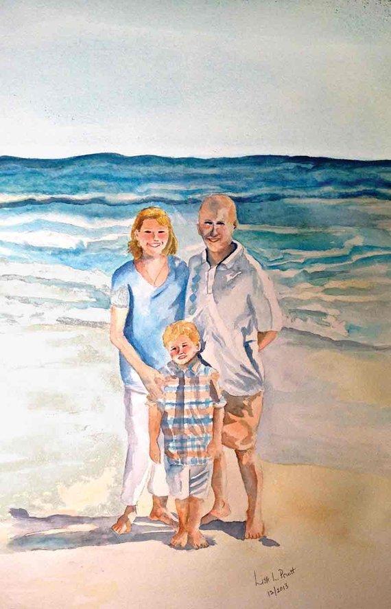 Personalized Oil Painting From Photos, handcraft art on Canvas-Show Case RRI101014-12