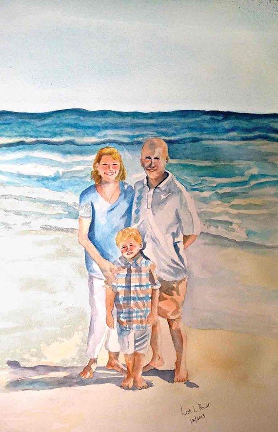 F&S Gift Store Custom paintings -Watercolor, acrylic or oil portraits of homes, people, pets on highest quality watercolor paper or premier canvas.
