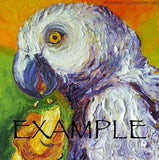 F&S Gift Store Custom Order for 6x6 Pet Portrait Original Impasto Oil Painting by Paris Wyatt Llanso