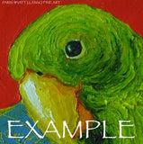 F&S Gift Store Custom Order for 6x6 Pet Portrait Original Impasto Oil Painting by Paris Wyatt Llanso
