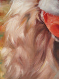 F&S Gift Store Golden Retriever, custom pet portrait oil painting by puci, 8x10"