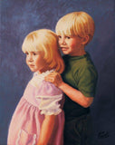 F&S Gift Store Custom Painted Oil Portrait, person, pet, house, boat, landscape by Alice Leggett