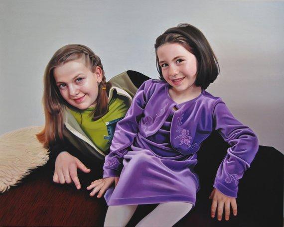 Personalized Oil Painting From Photos, handcraft art on Canvas-Show Case FFK100604-48