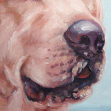 F&S Gift Store Golden Days at the Seashore, CUSTOM Pet Portrait Oil Painting by puci, 10x10"