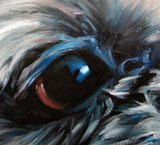 F&S Gift Store Shih Tzu Angel-T, custom Pet Portrait Oil Painting by puci, 12x12"