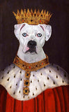 F&S Gift Store SINGLE Pet Portrait - King Henry Custom Renaissance Pet Dog/Cat Portraits - Digital personalized portrait painting using your Pet's Photo