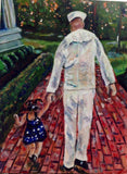 F&S Gift Store Daddy's Little Girl Original Oil Painting Custom Family Painting Portrait by Marlene Kurland 18x24 Sold/Example