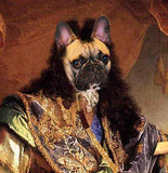 F&S Gift Store King Louis - Custom Pet Portraits - Dog Portraits and Cat Portraits - Digital personalized pet portrait painting using your Pet's Photo