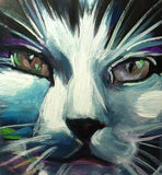 F&S Gift Store SAMPLE 11X14 Custom Original Oil on Panel Cat Memorial Portrait (SOLD)