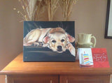 F&S Gift Store Original Custom Pet Portrait, 8x 10, Pet Painting, Dog Painting in Oil, Dog Portrait, Animal Art, Custom Painting from Photo