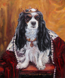 F&S Gift Store Cavalier King Charles Spaniel, CUSTOM Pet Portrait Oil Painting by puci, 10x12"