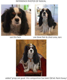 F&S Gift Store Cavalier King Charles Spaniel, CUSTOM Pet Portrait Oil Painting by puci, 10x12"